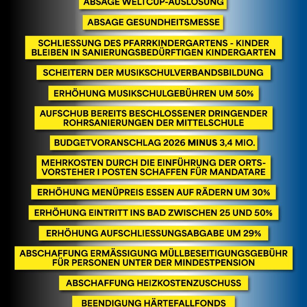  ÖVP Koalition hat versagt