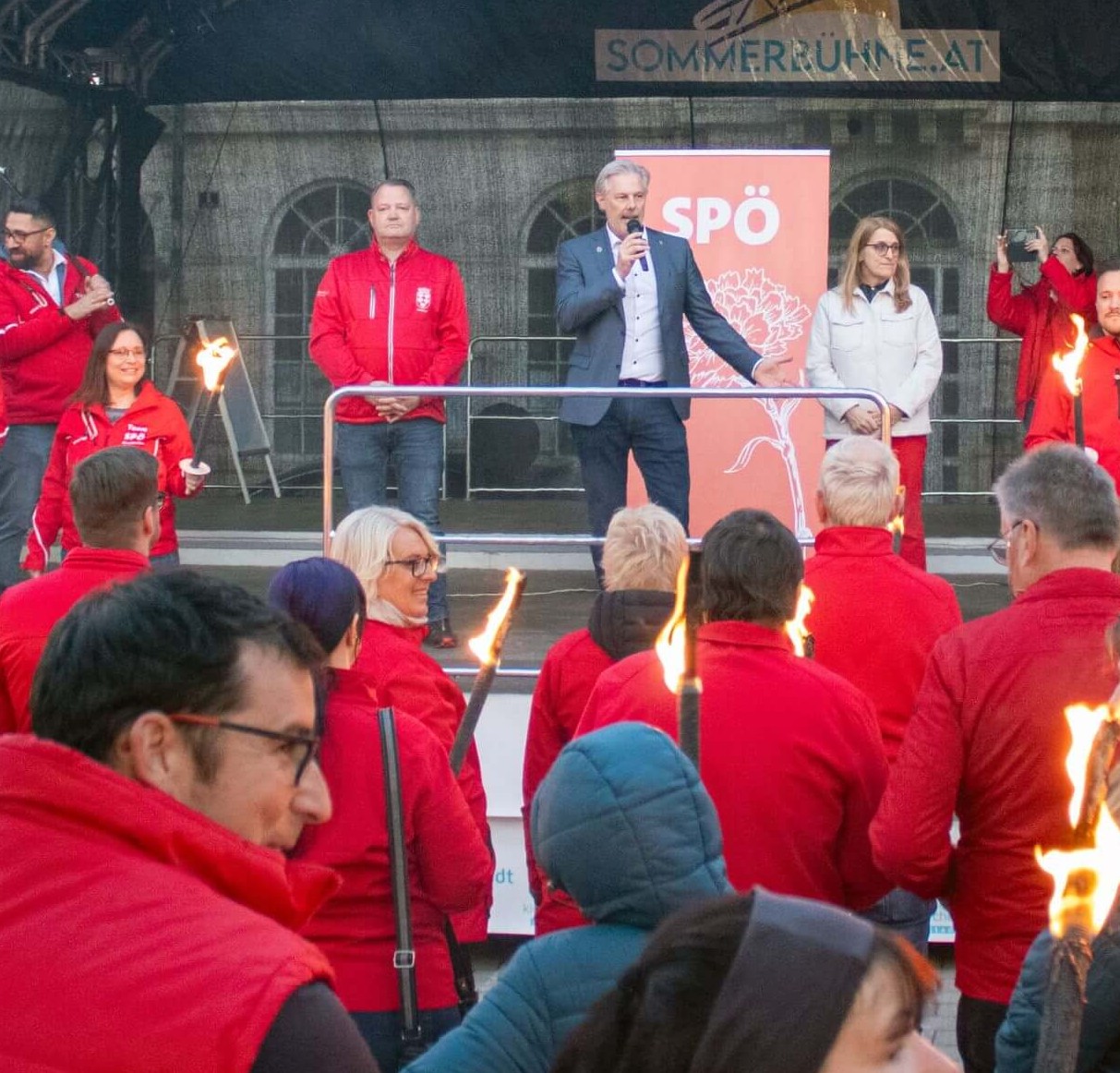 Fackelzug: Kautz fordert Zusammenhalt und Aufbruch